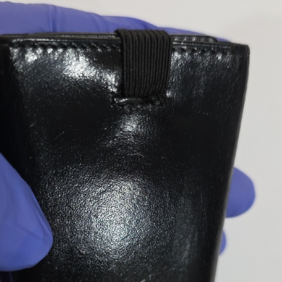 Gucci Vintage Black Leather 6-Key Holder Case – Classic Luxury Accessory 3.5x2.5 - Picture 9 of 14